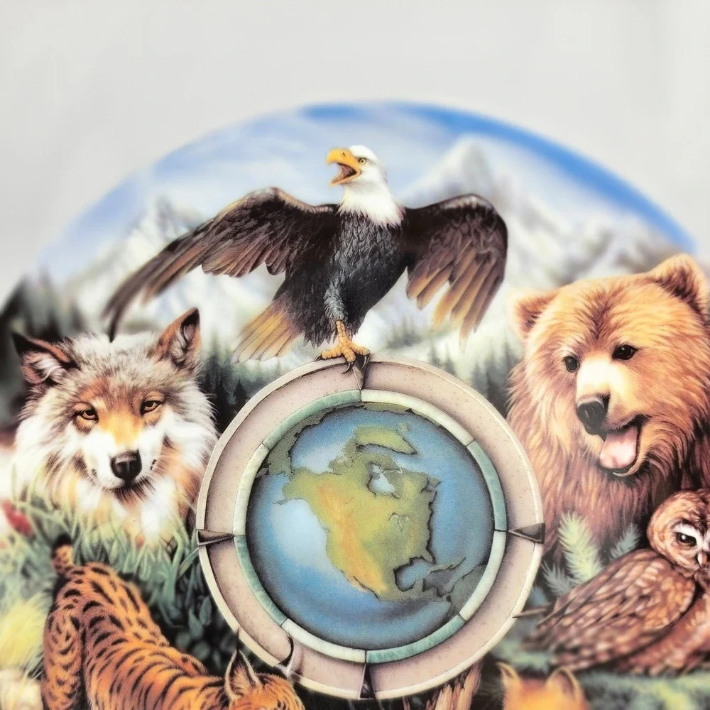 Bradford Exchange North America Delicate Balance Wildlife Plate Earth Day 1994